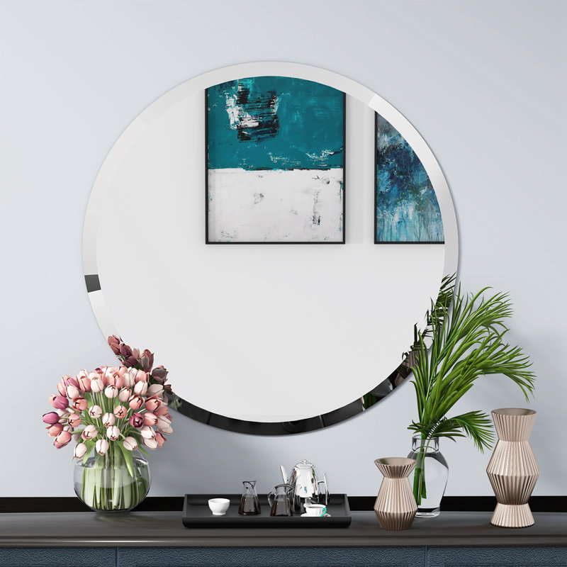 Miroir mural grossissant Desirea, 32 po x 32 po