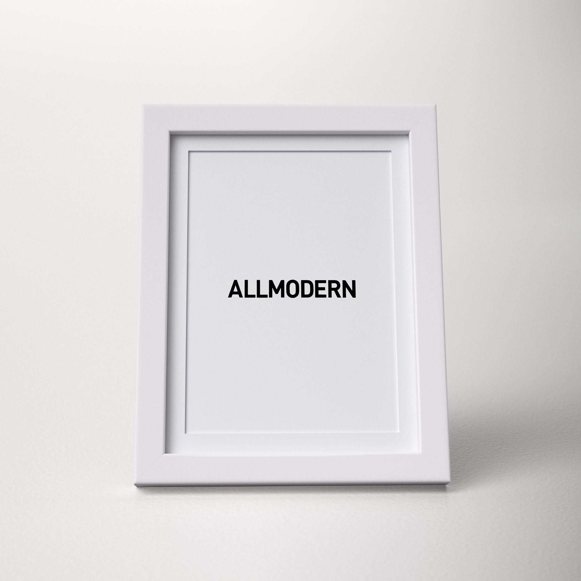 Capullo Wood Matte Picture Frame with Mat, White, 4" x 6"