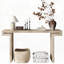 Console rustique à finition bois vieilli-1465338107