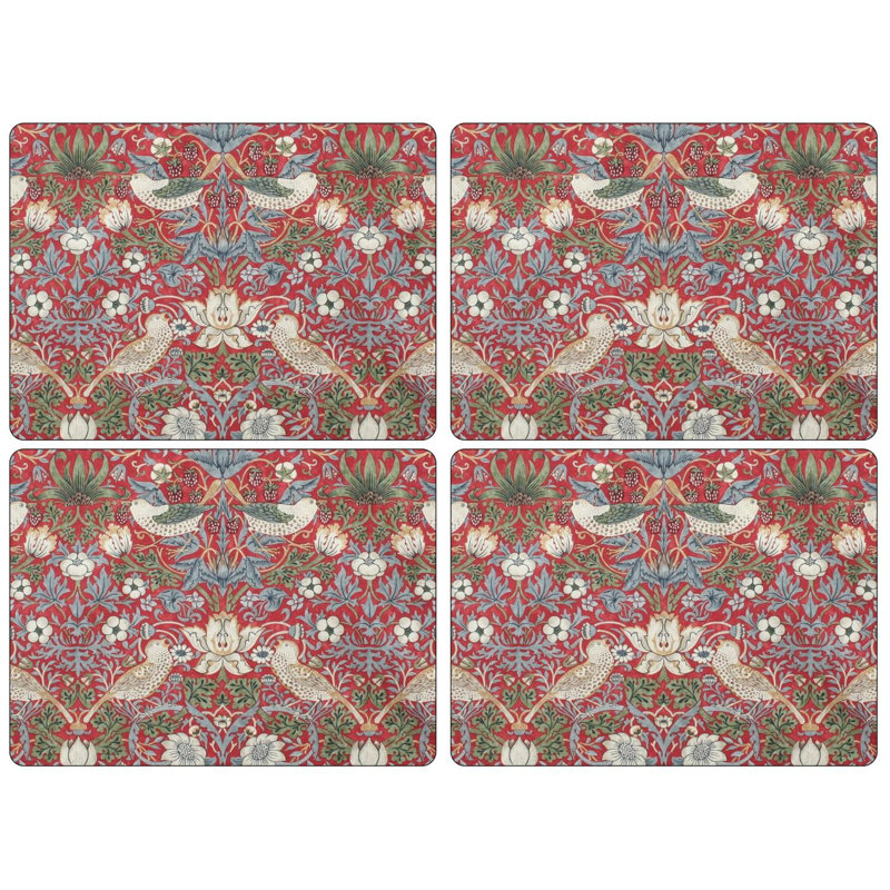 Napperon Pimpernel Morris & Co, rouge