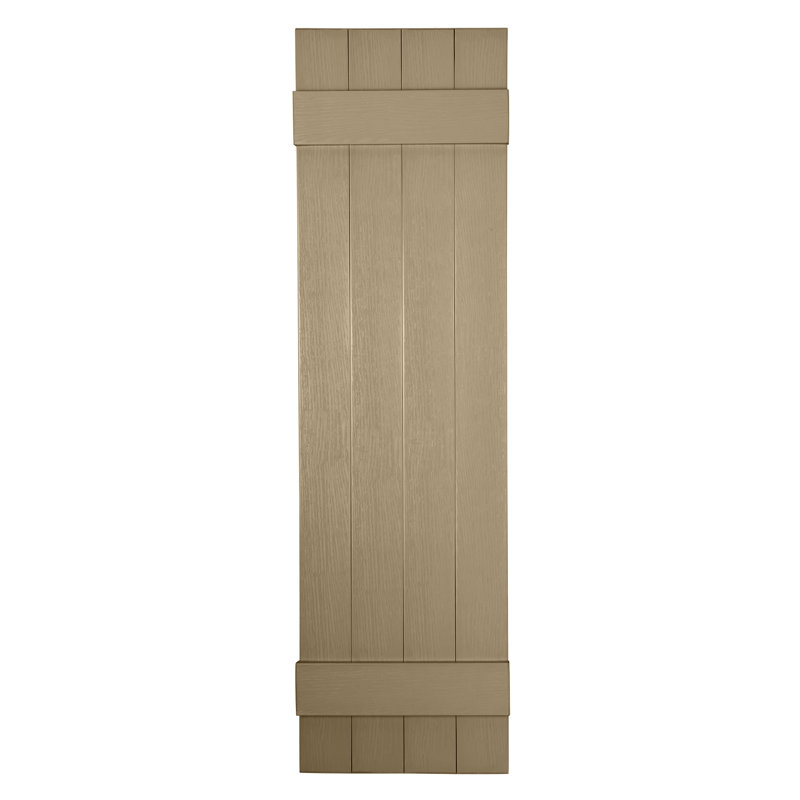 Persiennes personnalisées à 4 planches fermées, 41", Argile à poterie