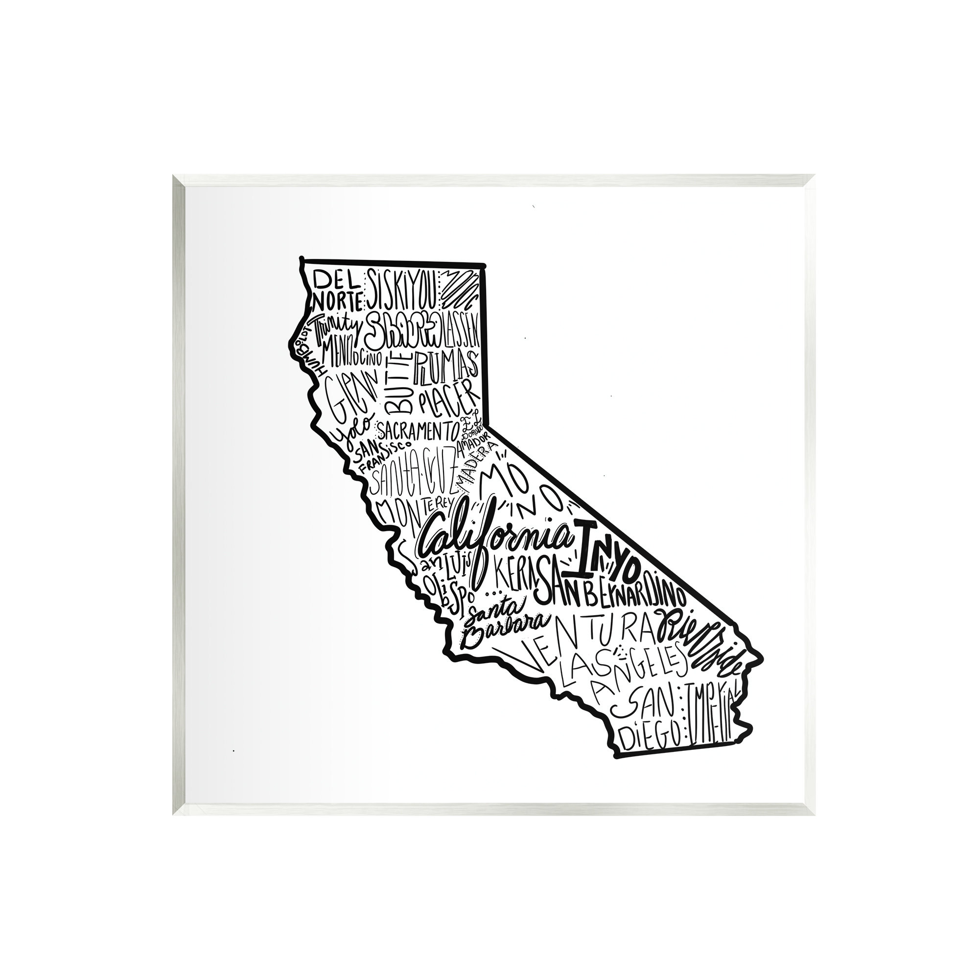 no california map with cities