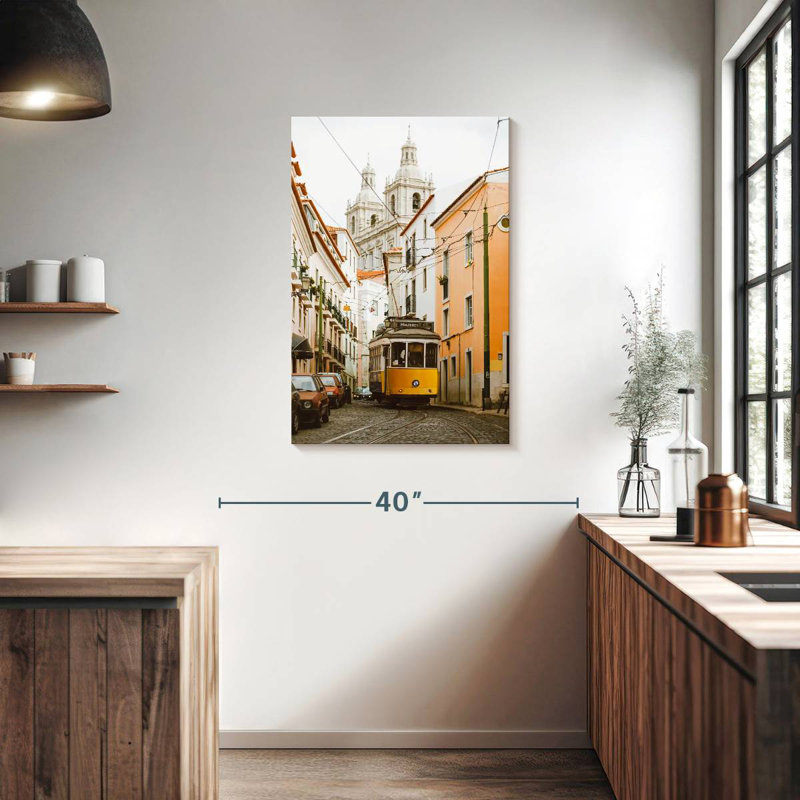 Mehar Alfama Yellow Tram, 36" H x 24" W