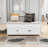 Linen Upholstered Storage Bench
