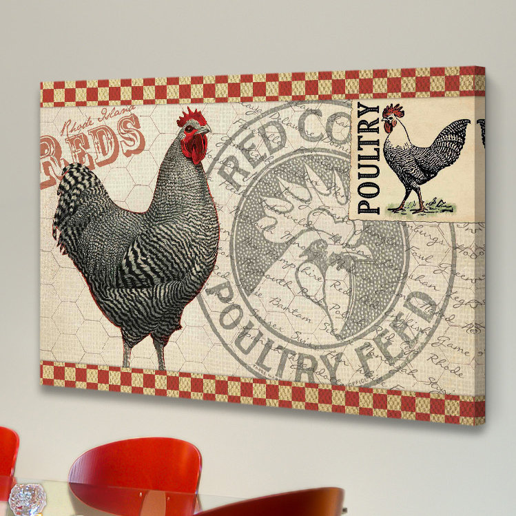 " Poultry Feed " by Marmont Hill, 16" H x 24" W x 1.5" D