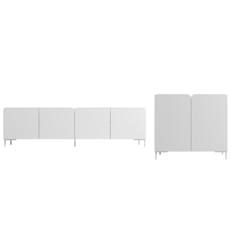 Kellissa TV Stand for TVs up to 65", White