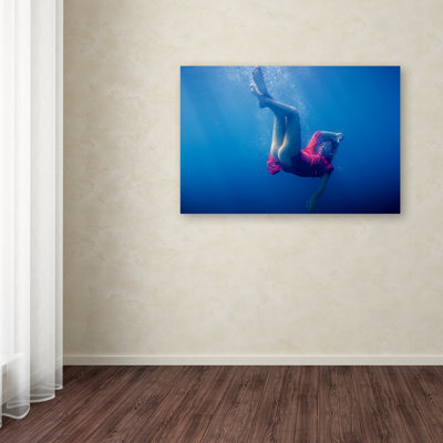 'Blue Water' Photographic Print on Wrapped Canvas