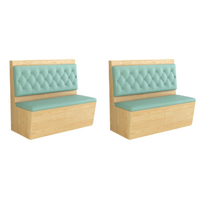 Banc rembourré en similicuir Light Luxury