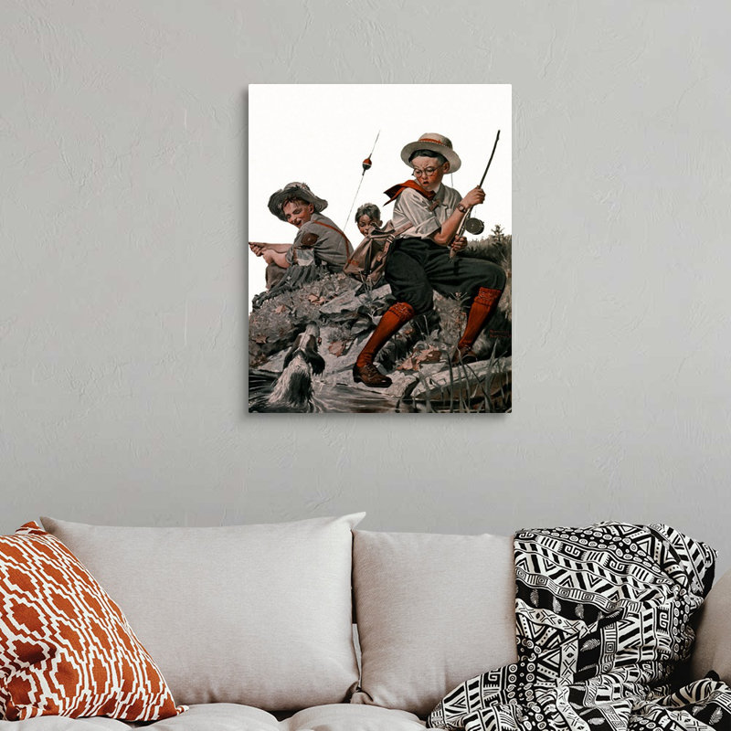 Art mural sur toile Norman Rockwell, Toile tendue, H 30 po x l 24 po x P 1,25 po