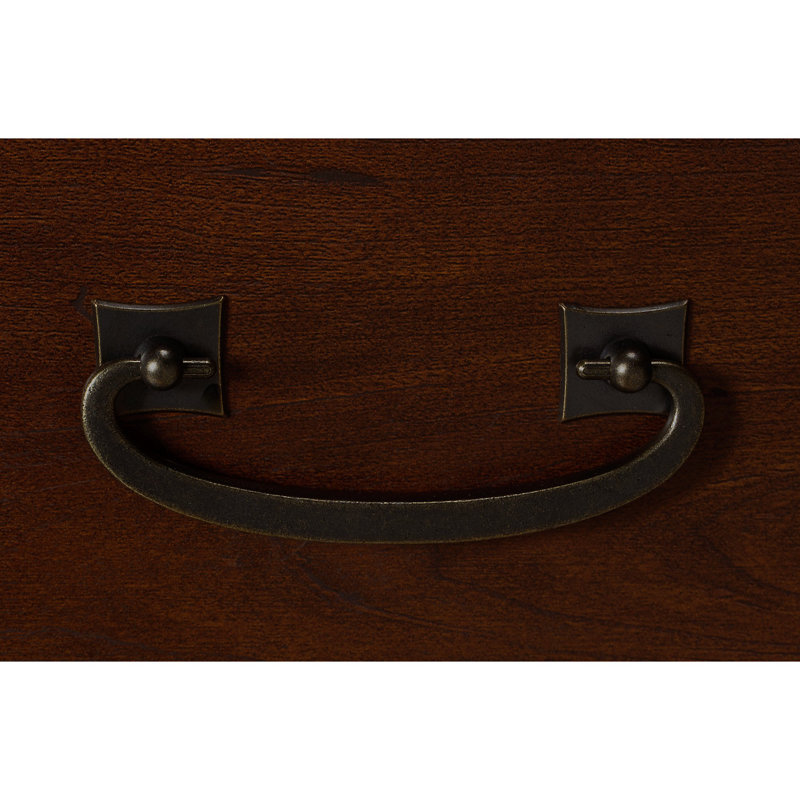 Jazminn 3 Piece Writing Desk Office Set, Coastal Cherry