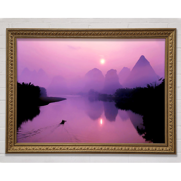 Red Paradise Lake - Single Picture Frame Print