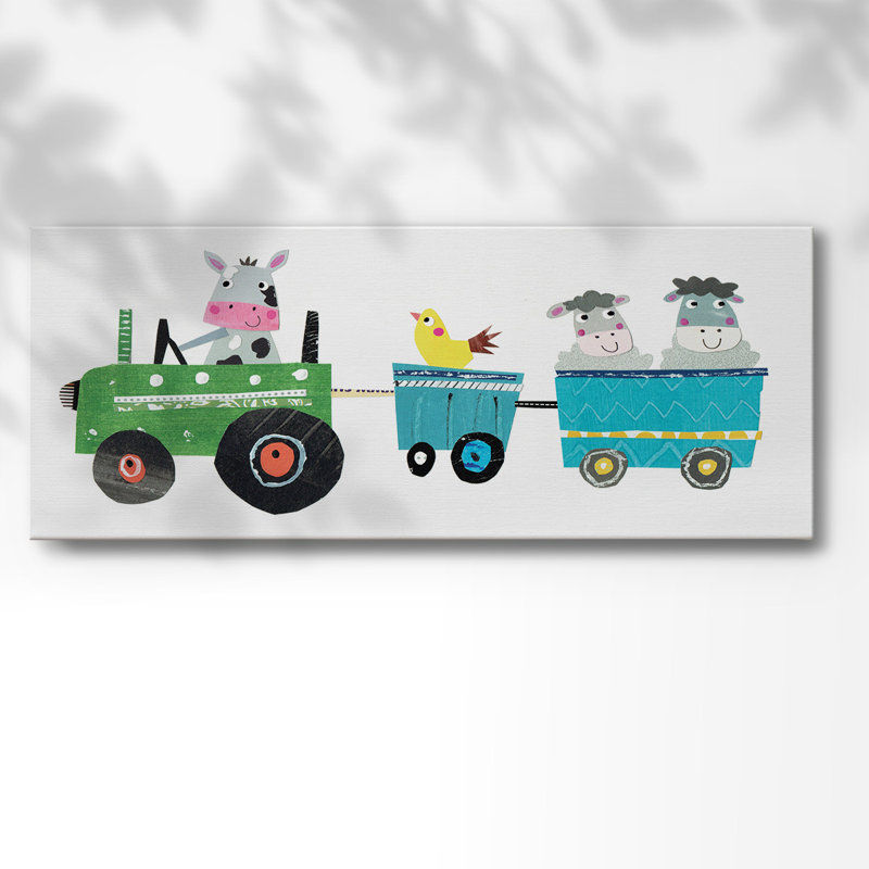 «Cute Farm» sur toile, H 8 po x l 20 po x P 1,5 po