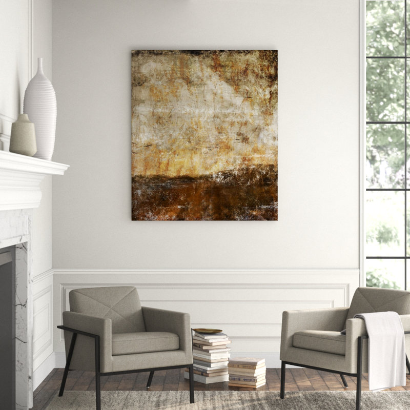 Sandstone Painting by Austin Beiv, Knife Gel, 28" H x 24" W x 1.5" D