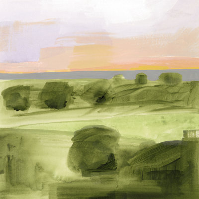 Jotted Landscape I 1 Piece Wrapped Canvas Painting