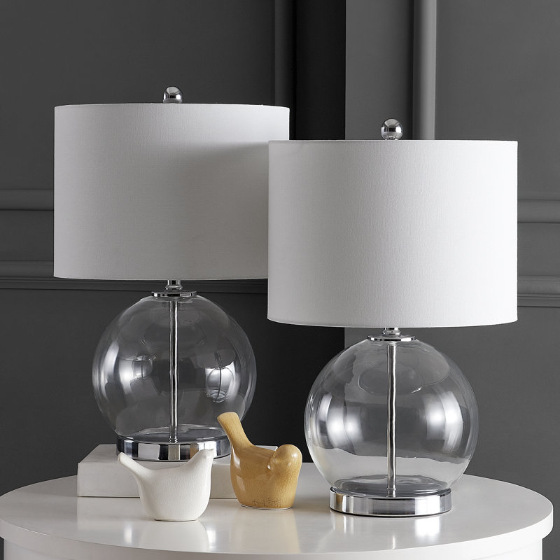 Ensemble de lampe de table 23 po Ayrica, Transparent