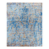 Overdyed One-of-a-Kind Rectangle 8'1" X 10' Hand Knotted Area Rug