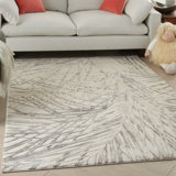 Bonna Abstract Ivory/Gray Area Rug