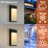 Plastic LED Flush Mounted Sconce Set of2