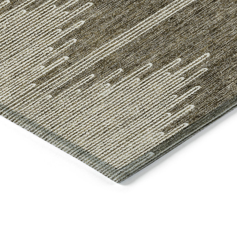 Kaysn Abstract Indoor / Outdoor Rug, Rectangle 3' x 5'