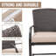 Chaise de terrasse avec coussin Georgy-1040413176