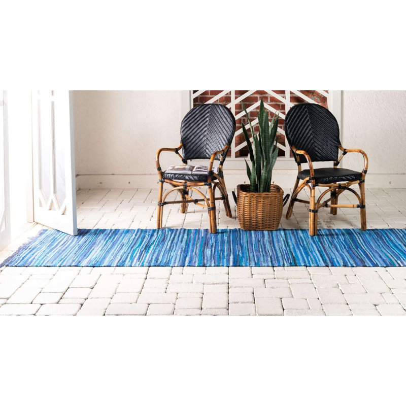 Gwin Cotton Abstract Indoor Rug, Runner 2'7" x 9'10"