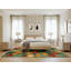 Tapis botanique brun lavable à la machine-1051674623