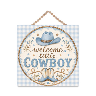 Crochet pour porte Welcome Little Cowboy