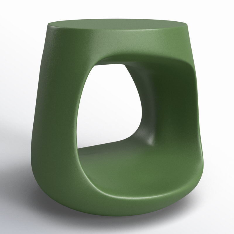 Cyclade 18'' Stone Outdoor Side Table