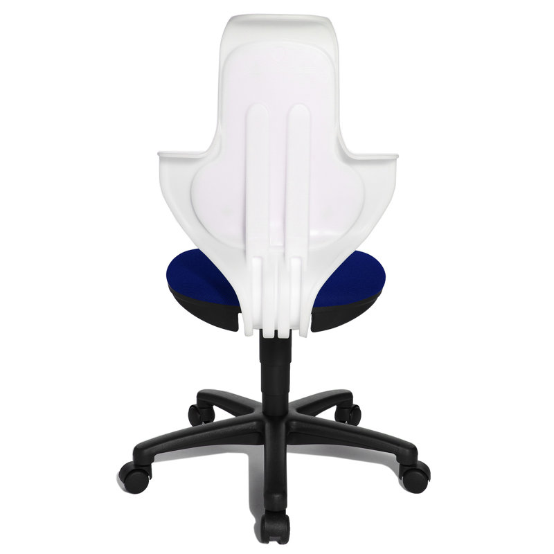 Office Chair, Blue/White