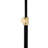 Bryce Black and Gold Metal Rise and Fall Table Lamp