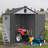 6*8Ft Resin Plastic Storage Shed For Backyard Garden Big Spire Tool Storage