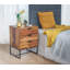 Adriann 50cm W Iron Bedside Table