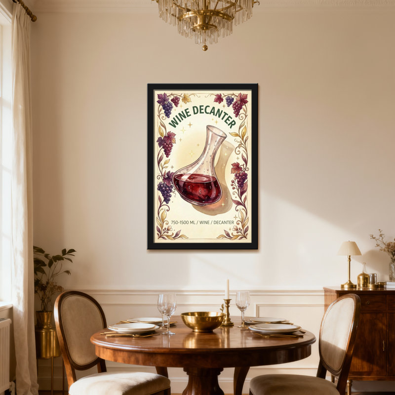 Carafe à vin Food & Beverage, H 30 po x l 20 po, Toile tendue, Ne s’applique pas