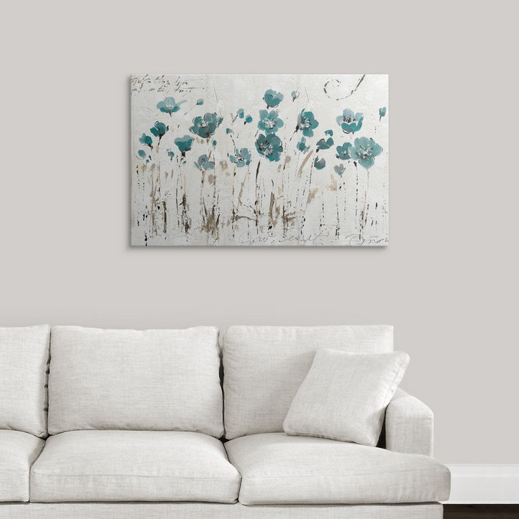 «Musso Abstract Balance VI Blue» par Lisa Audit - impression, Cadre noir, H 20 po x l 26 po x P 1 po