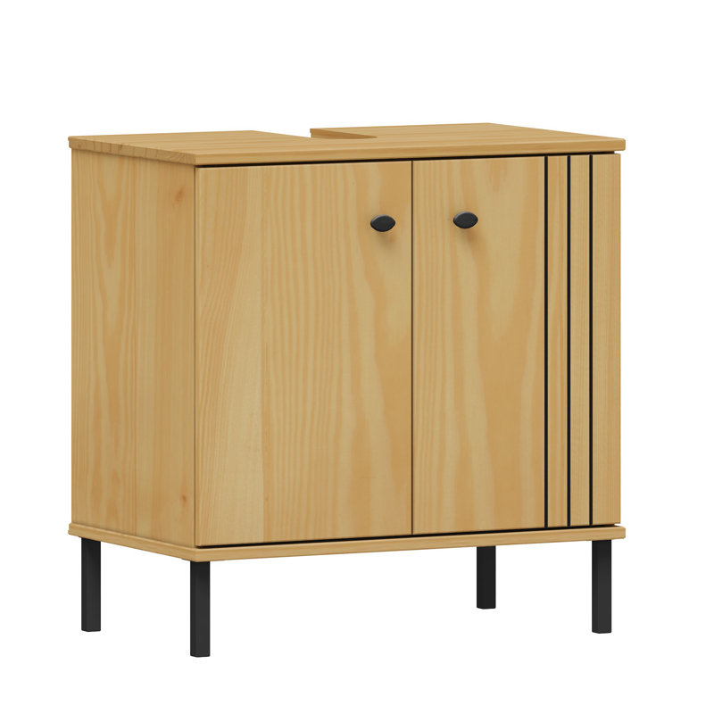 Isadora 401.32cm Single Bathroom Vanity Base Only in Brown
