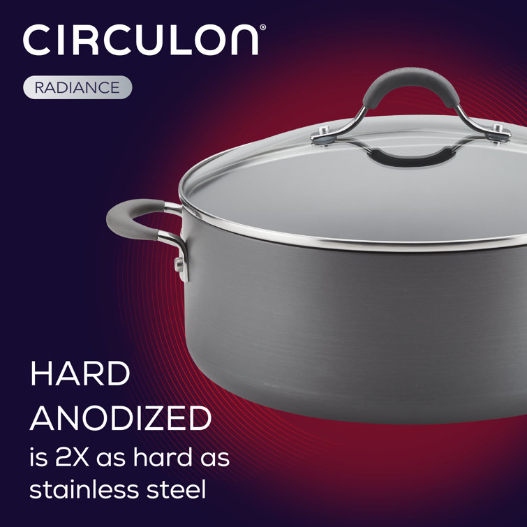 Circulon Symmetry 8-pc Stacking Hard Anodized Cookware Set 
