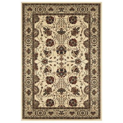 Tapis oriental brun / ivoire Shelburne