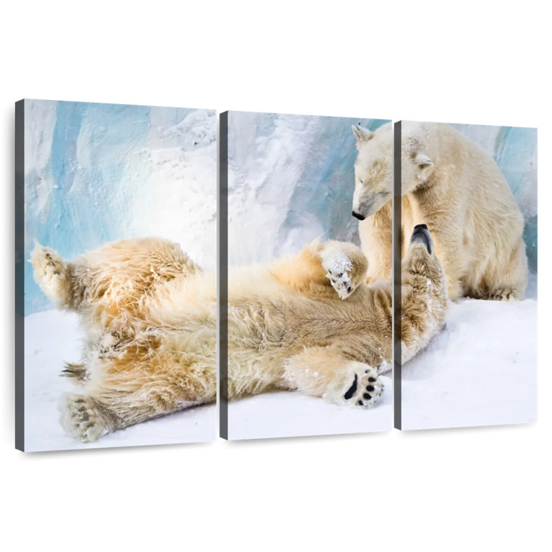 Brampt Polar Bears, 48" H x 74" W
