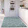Moroccan Shaggy Collection Rugs Boho Design in Duck Egg Blue/Ivory