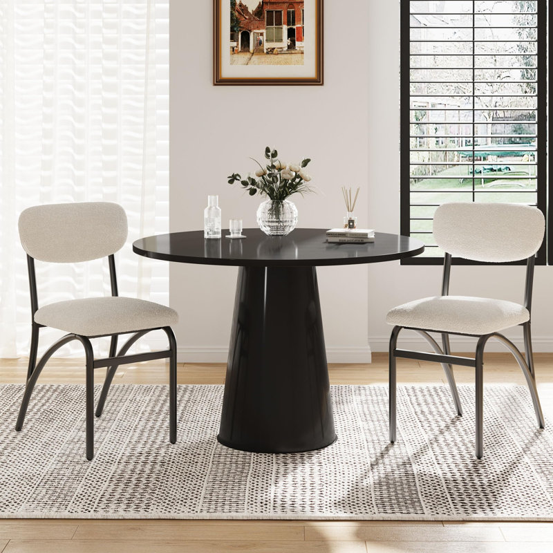 Side Chair in Beige, 2