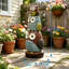 Cordele 18" Stackable Owl Garden Statue