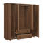 Armoire penderie 4 portes avec 2 tiroirs-878230032