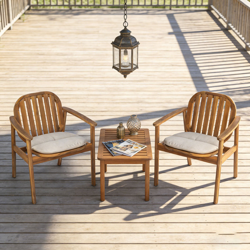 Chaise de patio avec coussin