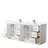 Strada 84 " W Freestanding Standard Free Standing 2 Double Vanity Bathroom Vanity With Quartz Top-98213390-92723793-92723790