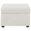 Repose-pieds avec rangement relevable hydraulique Merced Beige