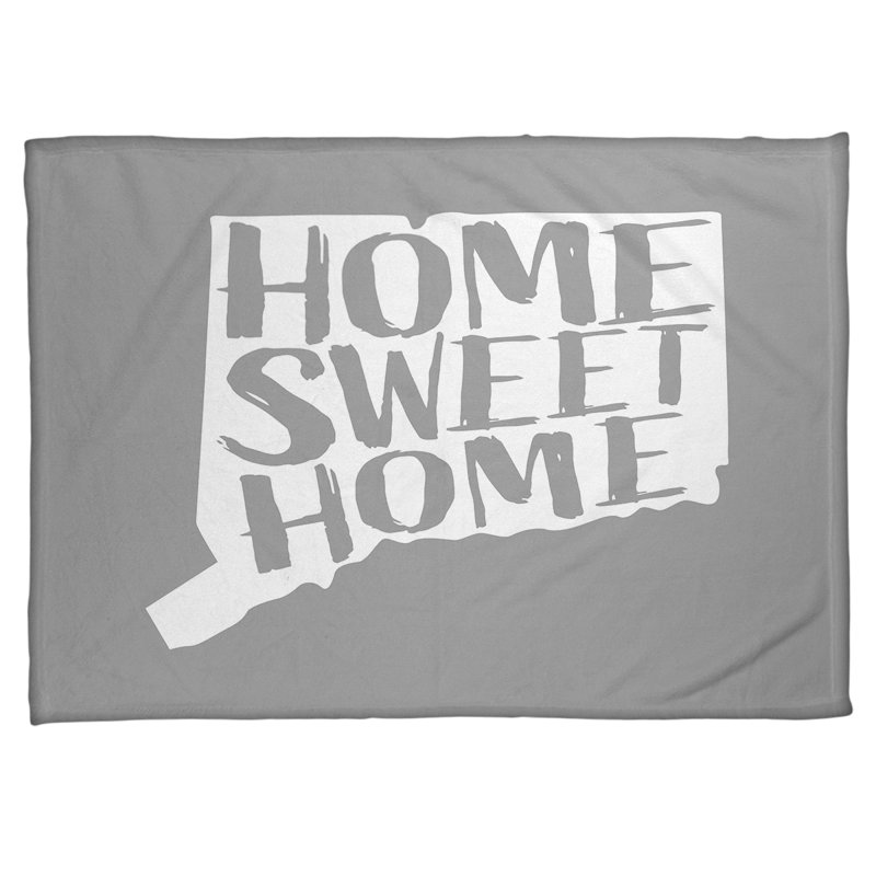 Jeté en polaires pour connecticut home, l 62,5 po x L 82,5 po, Gris