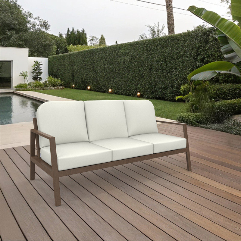 Sunbrella Outdoor Sofa Seat/Back Cushion Set, UV & Fade Resistant Patio Sofa Cushions, High-Density 5" Thick Foam 3 Seat & 3 Back Cushions for Outdoor