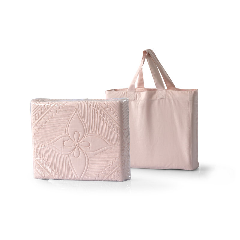 Drap de grande taille 100% coton La Shantam Floral, Couvre-lit grand + 5 pièces supplémentaires, Rose