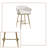 Glam Tufted Bar Stools (Set of 2) -  Upholstered Counter Stools with Gold Metal Legs for Kitchen & Ba-315285411