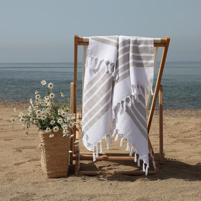  Ensemble de 2 serviettes en coton turc